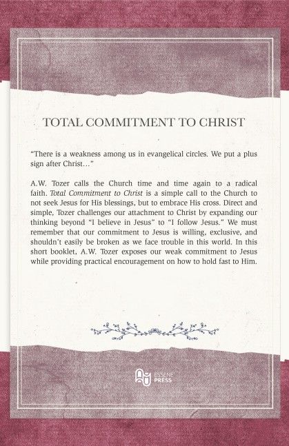 Total Commitment to Christ